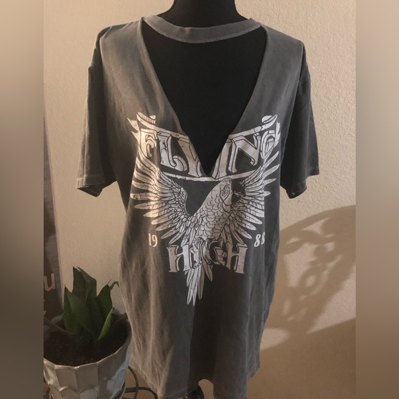 Forever 21 Gray Dress Tee Size M - Picture 2 of 4